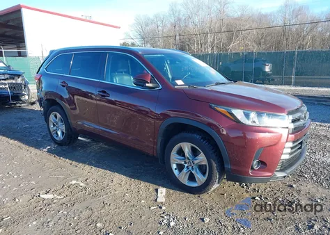 2019 Toyota Highlander Limited z USA, uszkodzony, nr VIN 5TDDZRFH7KS933466